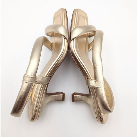 Vince Coline Slingback Padded Leather Sandals Women's Champagne Size US7.5M EU38 - Picture 10 of 12